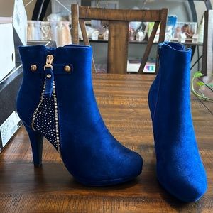Blue Ankle booties